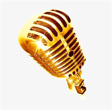 Microphone clipart gold, Microphone gold Transparent FREE for download ...