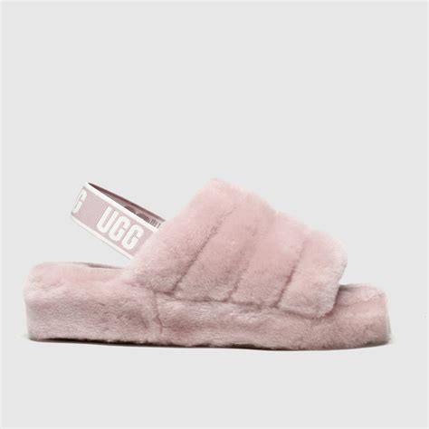 Ugg Pale Pink Fluff Yeah Slide Slippers - ShoeFreak