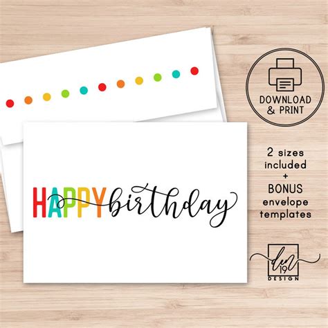 Happy Birthday Envelope Printable - Printable Word Searches