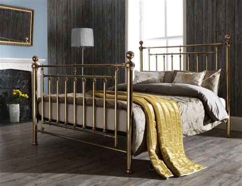 Serene Solomon 5ft King Size Brass Metal Bed Frame by UK Bed Store