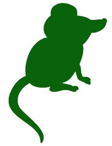 Mouse silhouette - Free Vector Silhouettes | Creazilla