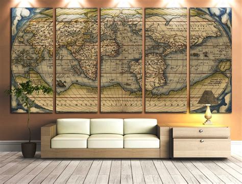 15 The Best Antique Map Wall Art