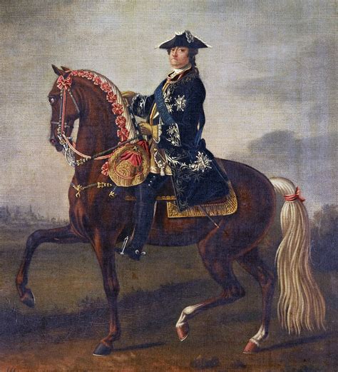 Marshal Maurice de Saxe commander of the French Army at the Battle of Lauffeldt 21st June 1747 ...