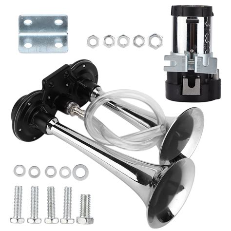 Buy Train Horns Kit for Trucks, Universal Dual Trumpet Boat Safety ...