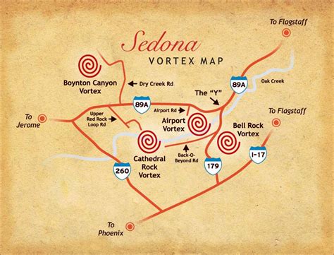 sedona vortex map - Google Search | Sedona vortex, Map, Sedona