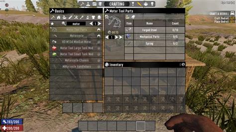 Craftable Motor Tool Parts by Nosoren – 7 Days to Die Mods