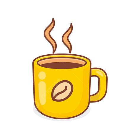 Cute Coffee Mug Clipart Transparent PNG Hd, Mug Of Coffee Vector Illustration With Cute Design ...