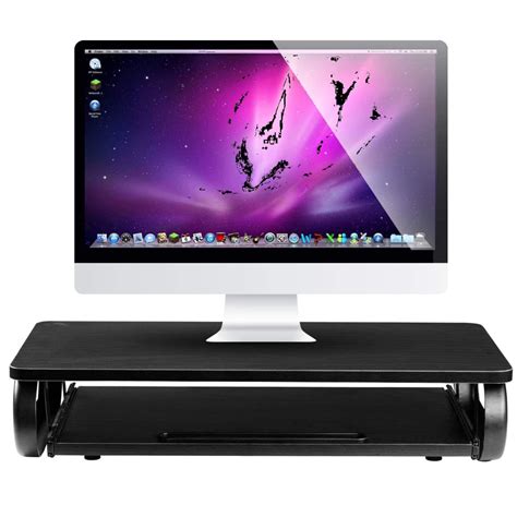 Halter Monitor Stand, Laptop Stand, Monitor Riser w/Keyboard Tray - Premium Home & Office Desk ...