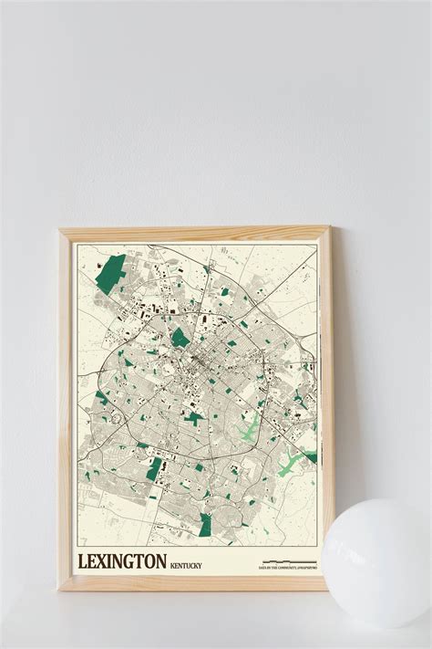 Lexington Street Map - Etsy