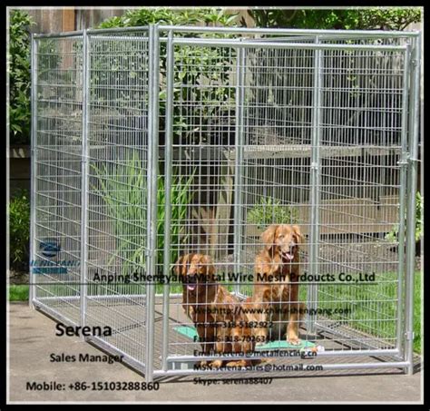 Hot galvanized weld mesh panel portable dog run fence, View dog run fence, SHENGYANG Product ...