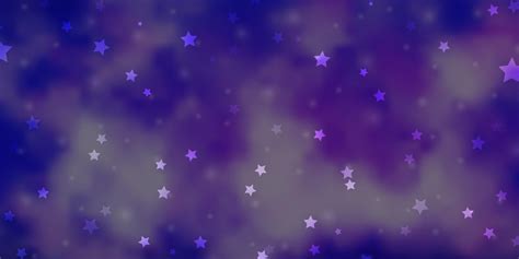 Light Purple vector background with colorful stars. 1841079 Vector Art ...