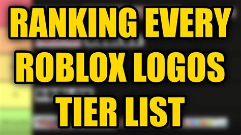 Roblox Logos Tier List Youtube - vrogue.co