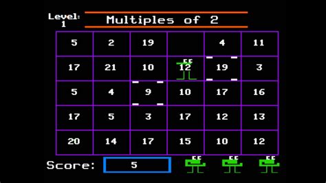 Number Munchers for the Apple II - YouTube