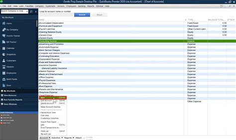 How to Modify the Chart of Accounts in QuickBooks Desktop - Gentle Frog ...