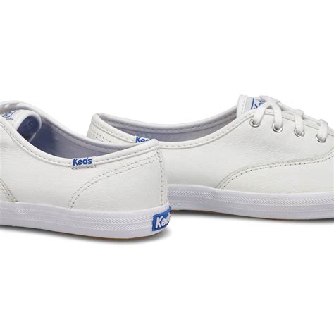 Keds Women's Champion Leather Sneaker - White | SoftMoc.com