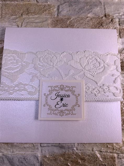 Lace Wedding Invitation Lace Invitations Lace Wedding - Etsy