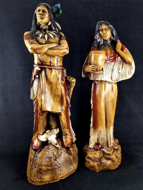 Large Native American Indian Sculptures