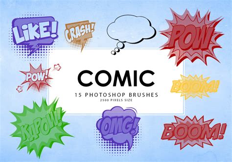 Comic Photoshop Brushes - Free Photoshop Brushes at Brusheezy!