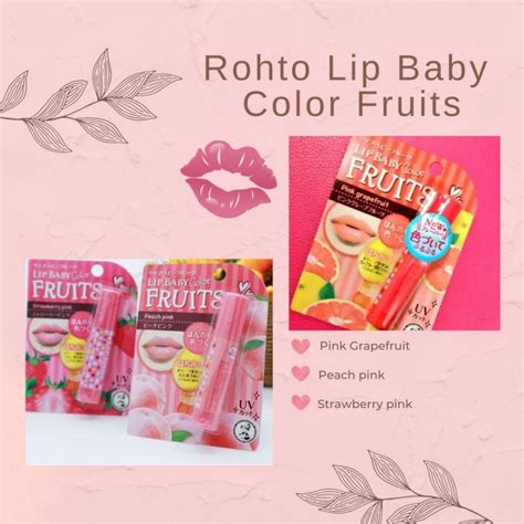 Rohto Mentholatum LIP BABY FRUITS Lip Color & Cream 4.5g - Jagodo