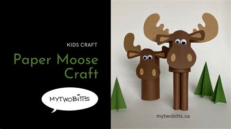 Paper Moose Craft | Kids crafts - YouTube