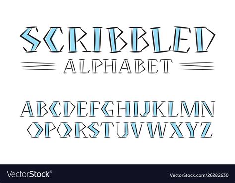 Different Handwriting Styles Alphabet