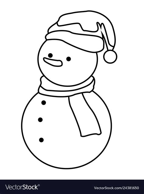 Black And White Snowman Clip Art Printable