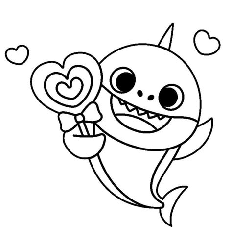 Baby Shark Coloring Pages - 50 Printable coloring pages