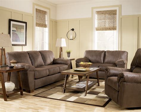 Amazon Walnut Living Room Set from Ashley (67505) | Coleman Furniture