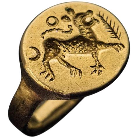 Ancient Roman Gold Signet Ring 2nd Century AD | Gold signet ring, Signet ring, Signet