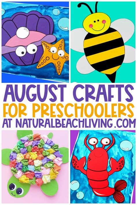 40+ August Preschool Crafts - Summer Art and Craft Activities - Natural ...