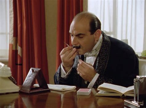 Moustache maintenance . | Hercule poirot, Poirot, Agatha christie's poirot