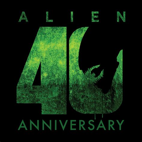 alien 40 anniversary poster with the number forty