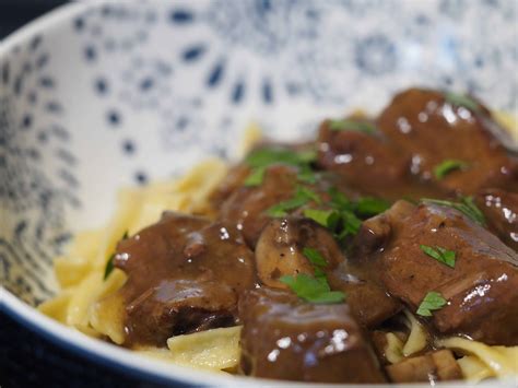 Beef Sirloin Tips With Mushroom And Wine Sauce - Beef Poster