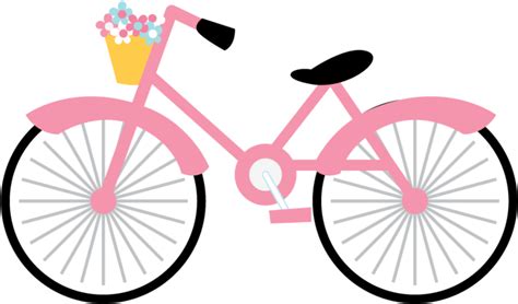 Banner Freeuse Library Cycling Clipart Girl Paris - Pink Bike Clipart ...