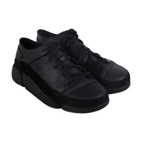 Clarks Trigenic Evo 26128326 Mens Black Leather Comfort Lifestyle Snea ...