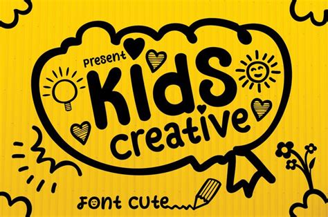 Kids Creative (Font) by aneukmuda190 · Creative Fabrica | Creative ...