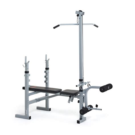 Workout Bench With Lat Pulldown - WorkoutWalls