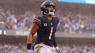 Justin Fields, Bears’ Teammates Celebrate Rainy Win With Stylish Slide ...