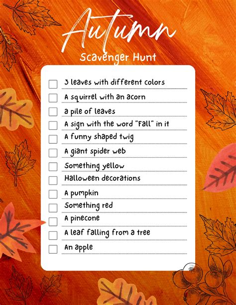 The Ultimate Fall Scavenger Hunt (Free Printable) | Scavify