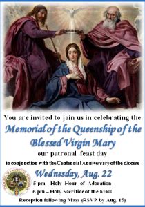 queenship of mary feast day | Our Lady Queen of All Saints Catholic ...