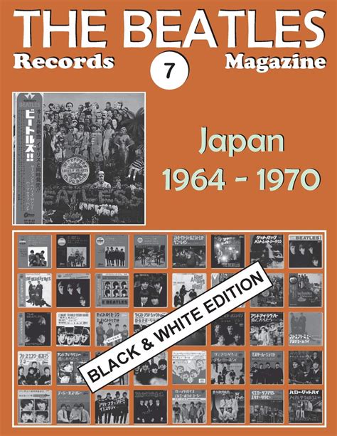 Buy The Beatles Records Magazine - No. 7 - Japan - Black & White ...