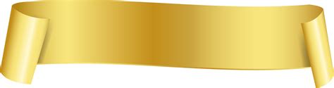 Gold ribbon banner tag label design, isolated background 16622551 PNG