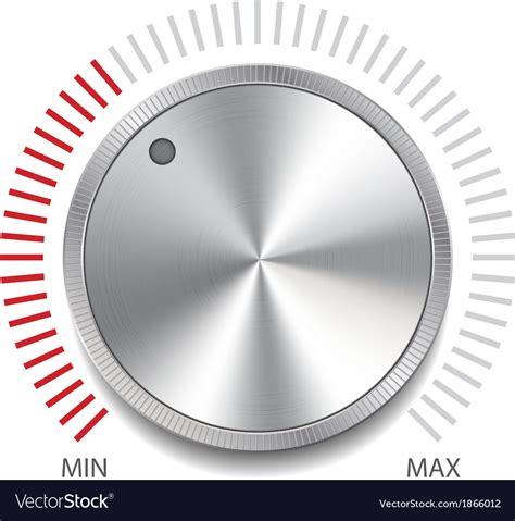 Volume Button Knob Royalty Free Vector Image - VectorStock