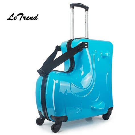 Aliexpress.com : Buy LeTrend Fashion Cute Kids Trolley Suitcases On Wheels Children Carry On ...