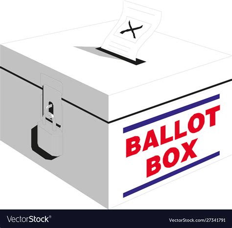 Election box - ballot eps Royalty Free Vector Image