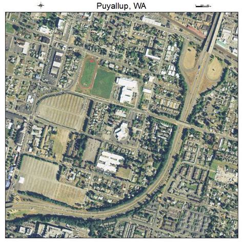 Aerial Photography Map of Puyallup, WA Washington