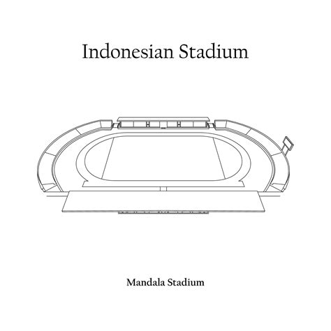 Graphic Design of the Mandala Stadium, Jayapura City, Persipura Jayapura Home Team ...