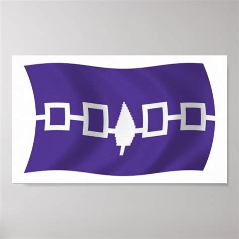 Iroquois Confederacy Flag Poster Print | Zazzle.com