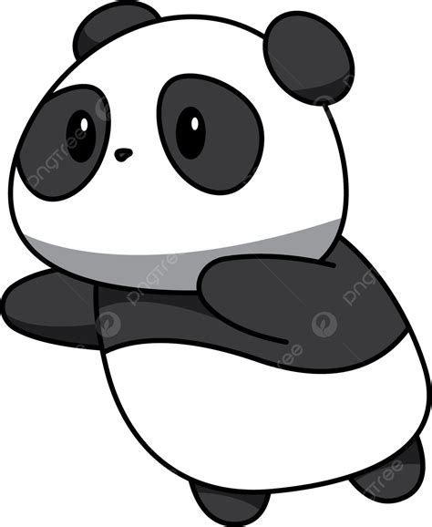 Baby Panda Vector PNG Images, Baby Panda Cartoon, Cartoon, Panda, Baby PNG Image For Free Download