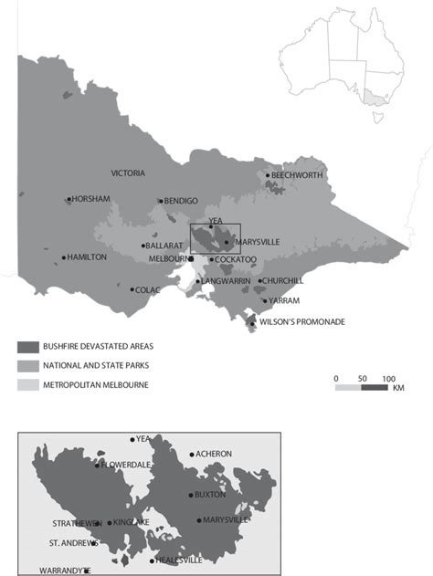 Black Saturday Bushfires, 2009: Key map. | Download Scientific Diagram